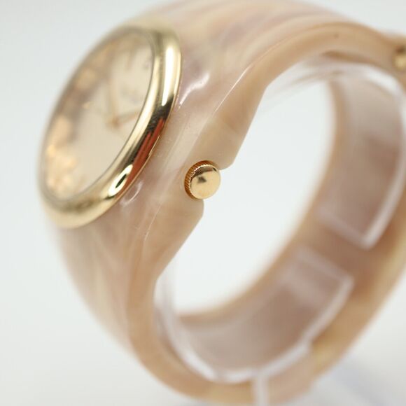 Caravelle New York Womens Gold Tone Pearl Plastic Bangle 44L136 w New Battery main image 7